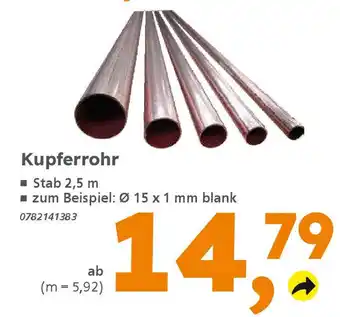 Globus Baumarkt Kupferrohr Angebot