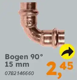 Globus Baumarkt Kupfer zum Pressen Bogen 90° 15 mm Angebot