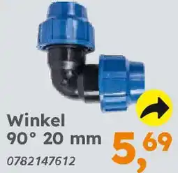 Globus Baumarkt PE zum Schrauben Winkel 90° 20 mm Angebot