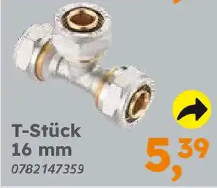 Globus Baumarkt Messing zum Schrauben T-Stück 16 mm Angebot