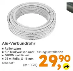 Globus Baumarkt Alu-Verbundrohr Angebot