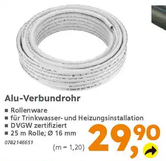 Globus Baumarkt Alu-Verbundrohr Angebot