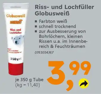Globus Baumarkt Riss- und Lochfüller Globusweiß Angebot