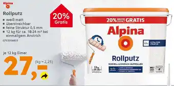 Globus Baumarkt Alpina Rollputz Angebot
