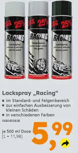 Globus Baumarkt Lackspray,,Racing" Angebot