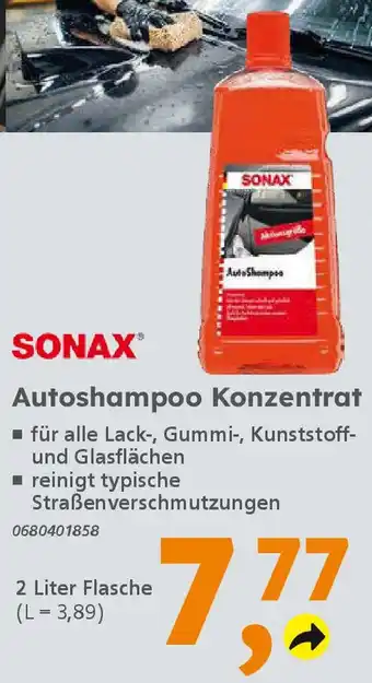 Globus Baumarkt SONAX Autoshampoo Konzentrat Angebot