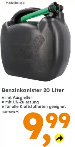 Globus Baumarkt Benzinkanister 20 Liter Angebot