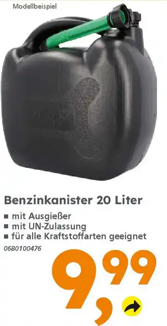 Globus Baumarkt Benzinkanister 20 Liter Angebot