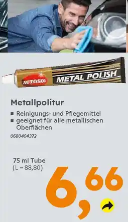 Globus Baumarkt AUTOSOL Metallpolitur Angebot
