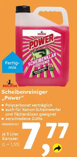 Globus Baumarkt NIGRIN Scheibenreiniger „Power" Angebot