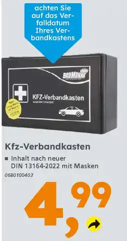 Globus Baumarkt KFZ-Verbandkasten Angebot