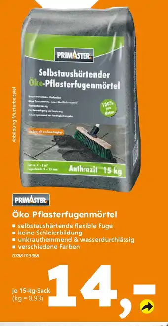 Globus Baumarkt PRIMASTER Öko Pflasterfugenmörtel Angebot