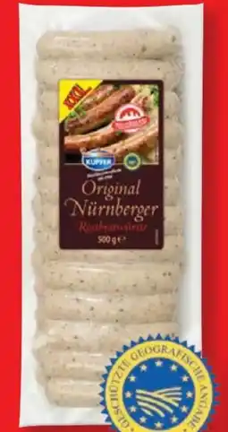 Lidl Kupfer Original Nürnberger Rostbratwürste XXL Angebot