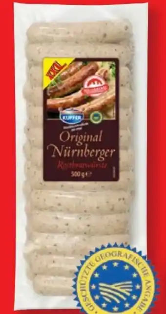 Lidl Kupfer Original Nürnberger Rostbratwürste XXL Angebot