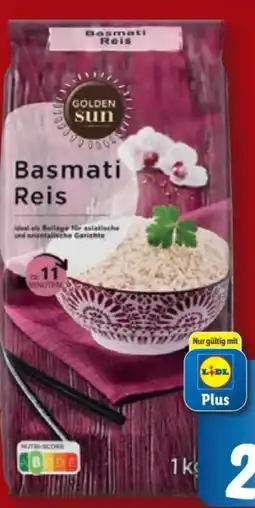 Lidl Golden Sun Basmati Reis Angebot