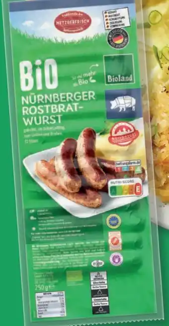 Lidl Metzgerfrisch Bio Nürnberger Rostbratwurst Angebot