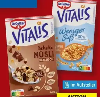Lidl Dr. Oetker Vitalis Schoko Müsli Angebot