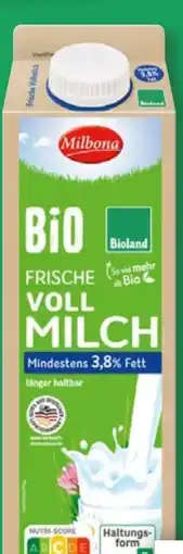 Lidl Milbona Frische Bio-Vollmilch Angebot