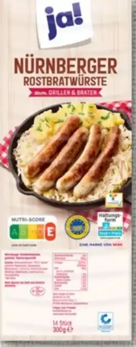 nahkauf ja! Original Nürnberger Rostbratwürste Angebot