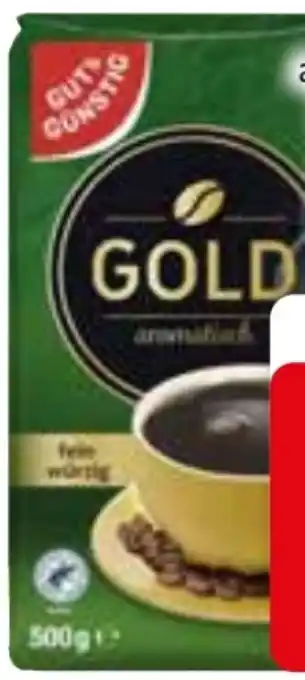 Edeka Gut & Günstig Röstkaffee Gold Angebot