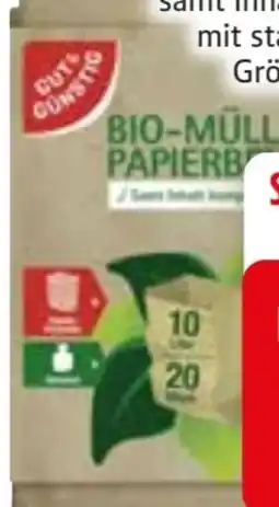 Edeka Gut & Günstig Bio-Müll Papierbeutel Angebot