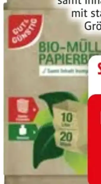 Edeka Gut & Günstig Bio-Müll Papierbeutel Angebot