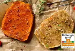 REWE Center Metzgerei Landbauern Schweine-Rückensteak mariniert Angebot