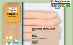REWE Center Rewe Regional Schweine-Bratwurst Angebot