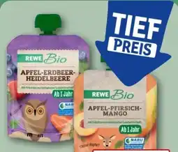 REWE Center Rewe Bio Quetschi Apfel-Erdbeer-Heidelbeere Angebot