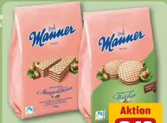 REWE Center Manner Original Neapolitaner Waffeln Angebot