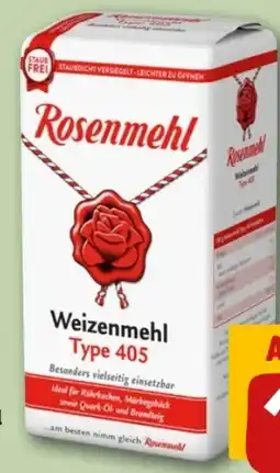 REWE Center Rosenmehl Weizenmehl Angebot