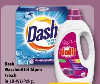 REWE Center Dash Waschmittel Alpen Frisch Angebot