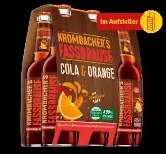 PENNY Krombacher Krombacher's Fassbrause Cola Orange Angebot