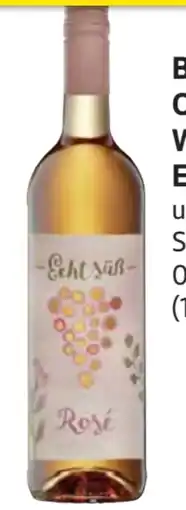 Edeka Ortenauer Weinkeller Echt Süß Rosé Angebot