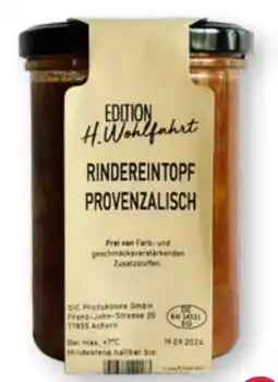 Scheck-in-Center Scheck-in Manufaktur H. Wohlfahrt Rindereintopf Provenzalisch Angebot