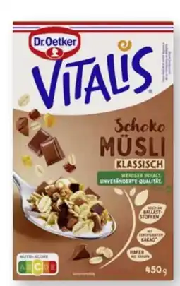 Scheck-in-Center Dr. Oetker Vitalis Schoko Müsli Angebot