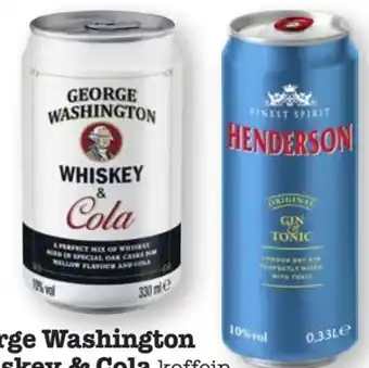 Scheck-in-Center George Washington Whiskey & Cola Angebot