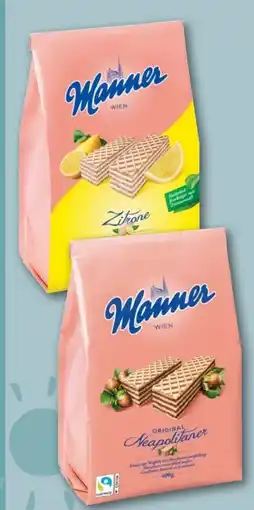 REWE Manner Original Neapolitaner Waffeln Angebot
