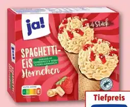 REWE Center ja! Spaghetti-Eis Angebot