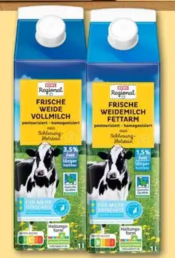REWE Center Rewe Regional Weidemilch Fettarm Angebot