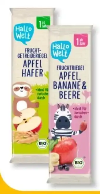 Budni Hallo Welt Bio Früchteriegel Angebot