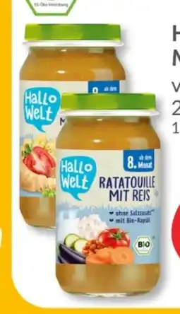 Budni Hallo Welt Bio Menü Angebot