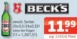 Getränke Oase Beck's Angebot