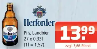 Getränke Oase Herforder Pils, Landbier Angebot