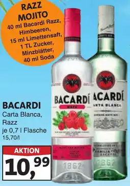 Lösch Depot BACARDI Carta Blanca, Razz Angebot