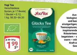Globus Yogi tea glücks tee Angebot