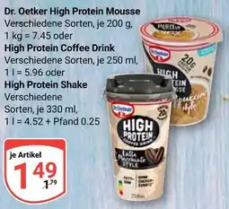 Globus Dr. oetker high protein mousse Angebot