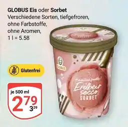 Globus Globus eis oder sorbet Angebot