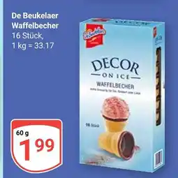 Globus De beukelaer waffelbecher Angebot