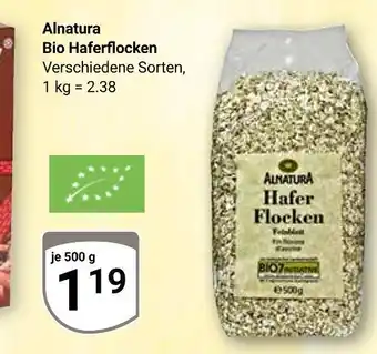 Globus Alnatura bio haferflocken Angebot
